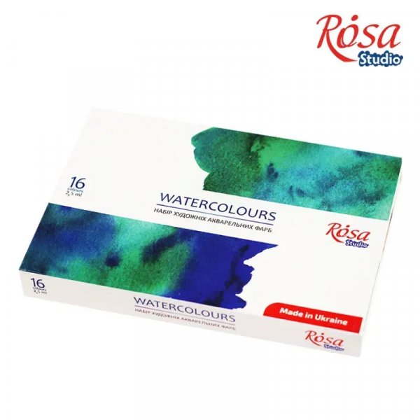 Akvarellfrgset ROSA Studio - Kartong 16 x 2,5 ml