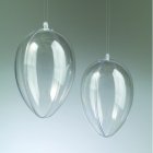 Plastgg 140 mm - kristallklar separerbar med hl (PS)