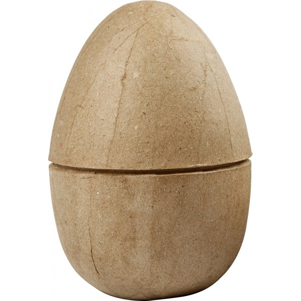 Delat ägg av papier-maché Delat ägg av papier-maché