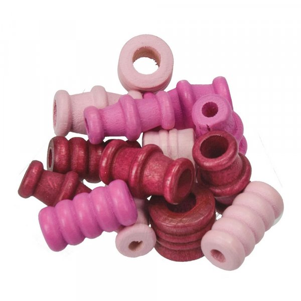 Treperler - rosa blanding 28 stk. farge-form blanding