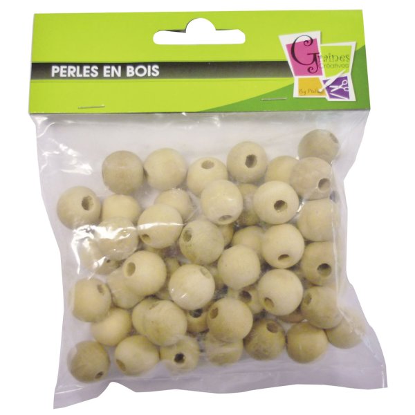 Träpärlor 20 mm, 50-pack Träpärlor 20 mm, 50-pack