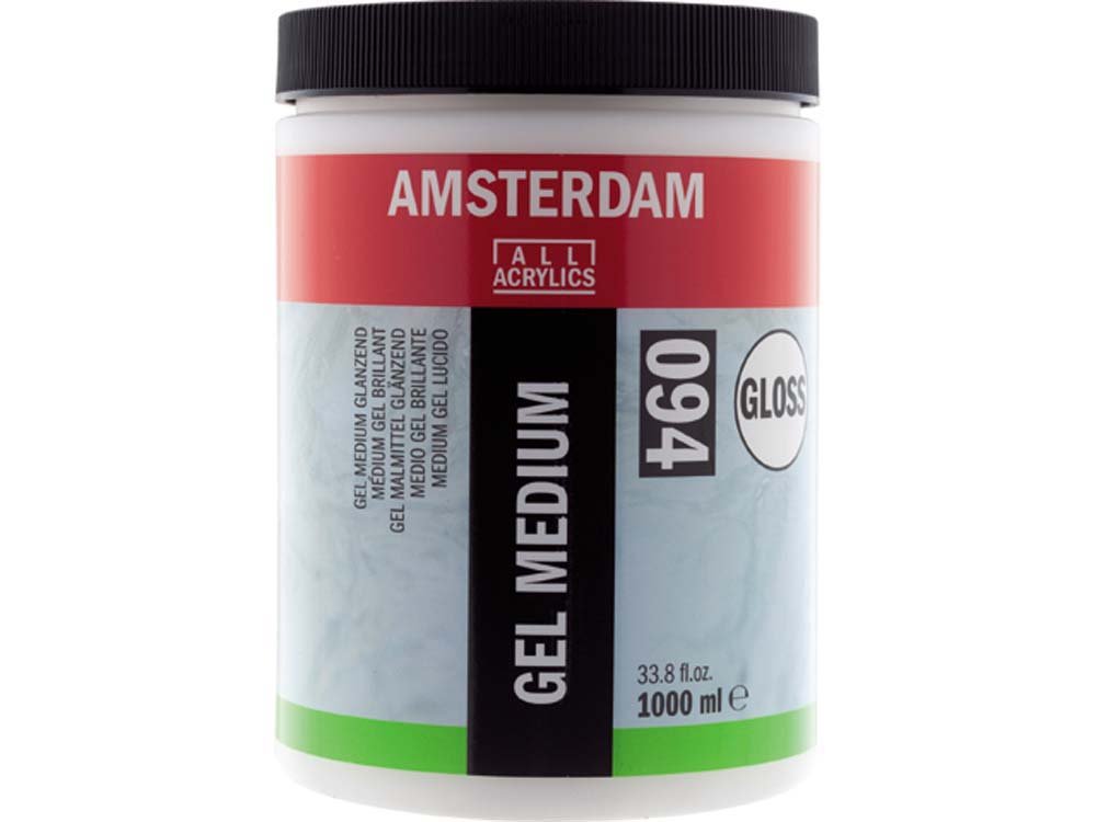 Amsterdam Gel medium - 1000 ml - Akrylmedier, Malermedium, Fernis og kunstner medier til kunstmaling