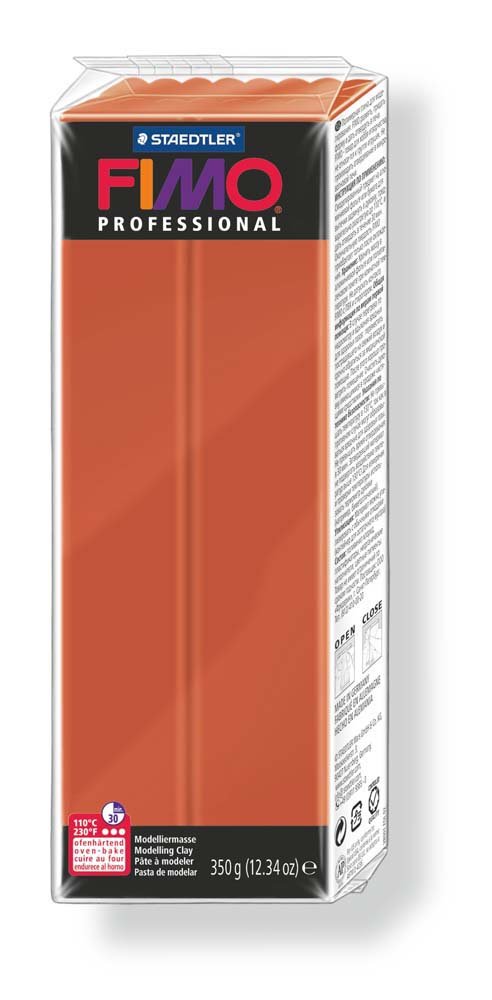 Fimo Pro 350 g - terracotta - Fimoleire, Modelleire, Håndverk for barn, Hobbymateriale, Håndverk