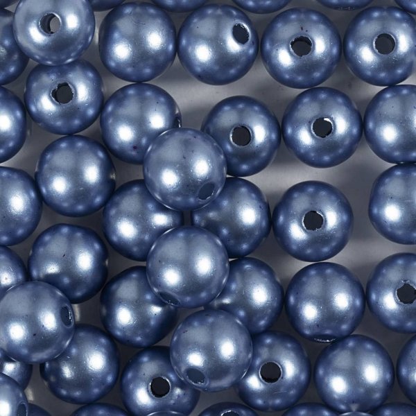 Vaxpärlor 8 mm Blå 50 st Vaxpärlor 8 mm Blå 50 st