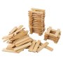 Byggstavar i furu 12 x 2 cm tr�f�rgade FSC 100% - 1000 st