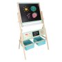 Utbildningstavla LULILO Kredo 3-i-1 med magnetisk whiteboard och griffeltavla 112 x 43 x 62 cm - Tr�