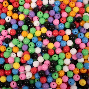 Runda p�rlor basmix � 8 mm - 1000 st