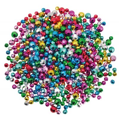 Plastperler Diamanter Blandede - 500 g