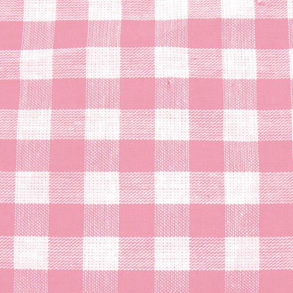 Bomullstyg Gingham Medium rutor - Rosa-Vit - 140 cm - Rutigt bomullstyg, Bomullstyg, Tyger