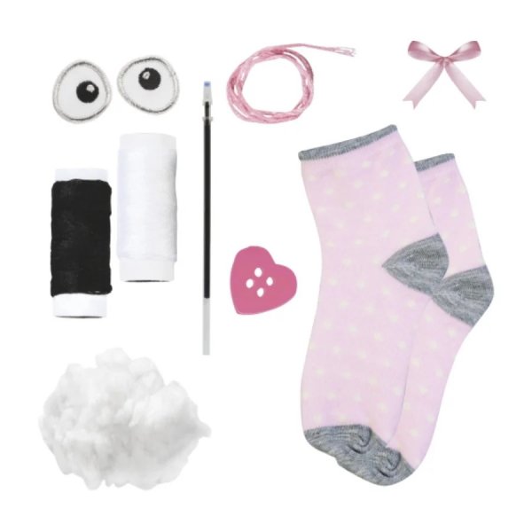 Sockdjur pysselset - kanin Sockdjur pysselset - kanin