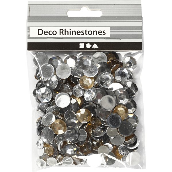 Rhinestones - gyllen olja - Runda - 6+9+12 mm - 360 st Rhinestones - gyllen olja - Runda - 6+9+12 mm - 360 st