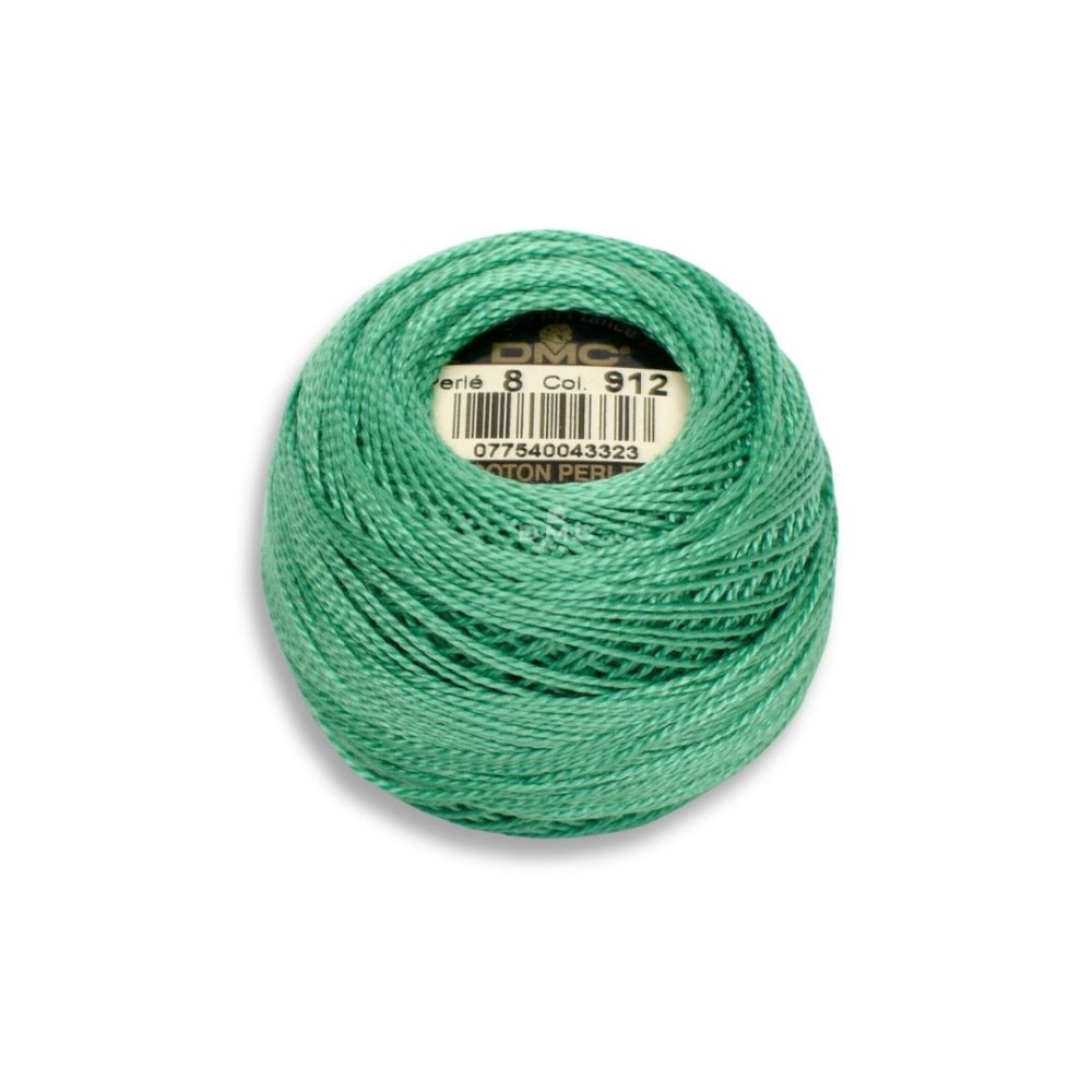 DMC Pearl Cotton Art. 116/8, 912 Light Emerald Green - Broderigarn, Garn, Sticka & virka