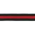 Dekorbnd - Striper II - svart-rd