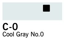 Copic Marker - C0 - Cool Grey Nr.0 - Tuschpenne, Penne, Penne, kridt & tusch