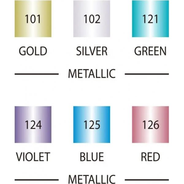 Kalligrafi pen ZIG Metallic - 6 farver Kalligrafi pen ZIG Metallic - 6 farver
