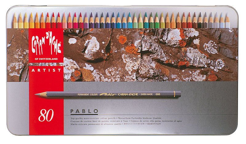 Farveblyant Caran D ́Ache Artist Pablo - 80 penne - Farveblyanter, Penne, Penne, kridt & tusch