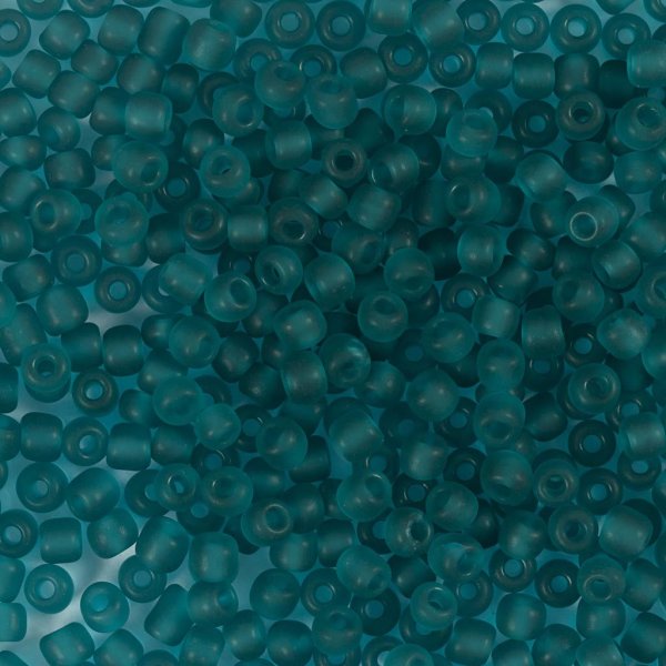 Rocaillepärlor matt frozen 3 mm Turkos 25 g Rocaillepärlor matt frozen 3 mm Turkos 25 g
