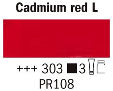 Rembrandt akrylmaling 40 ml - Cadmium rødt lys - Akrylfarver, Kunstnerfarver