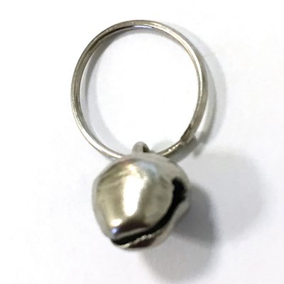 Metallbjllra med ring Silver - 7x9 mm
