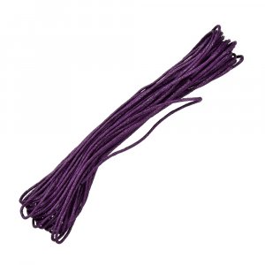 Snöre vaxad bomull ø 1 mm / 6 m - aubergine Snöre vaxad bomull ø 1 mm / 6 m - aubergine