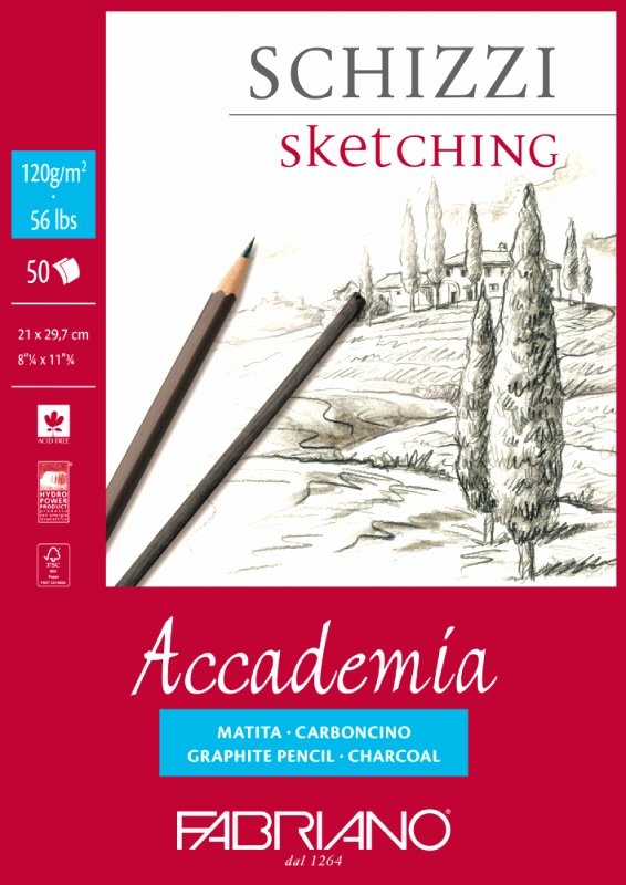 Accademia skisseblokk, 429x594 mm - Skisseblokk, Blokk