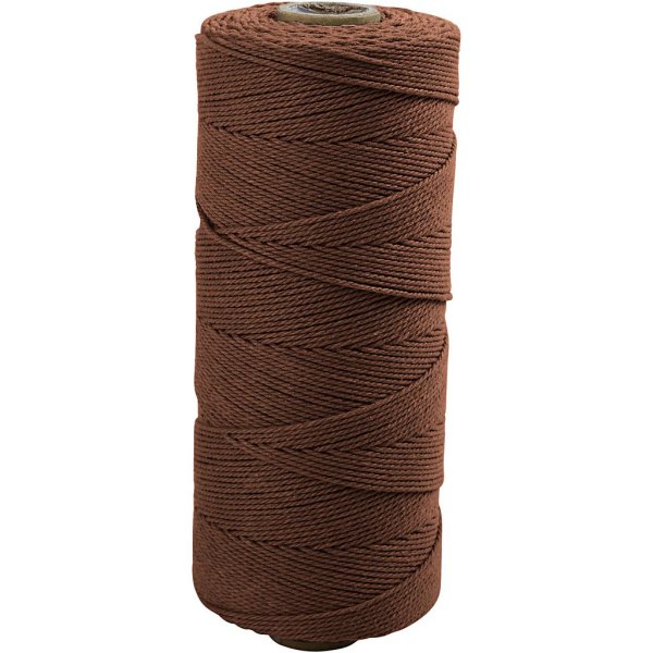 Makramésnor 1 mm 315 m Brun 220 g Makramésnor 1 mm 315 m Brun 220 g