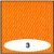Bevernylon - Fargekode: 3 - oransje - 150 cm