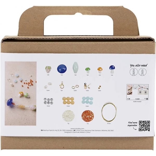Mini DIY Kit smykker, fargerik, sterk halskjede Mini DIY Kit smykker, fargerik, sterk halskjede
