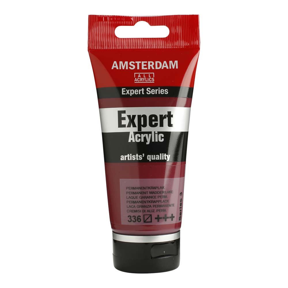 Amsterdam Acrylic Expert - 75 ml Permanent Krapplack - Akrylfarver, Kunstnerfarver