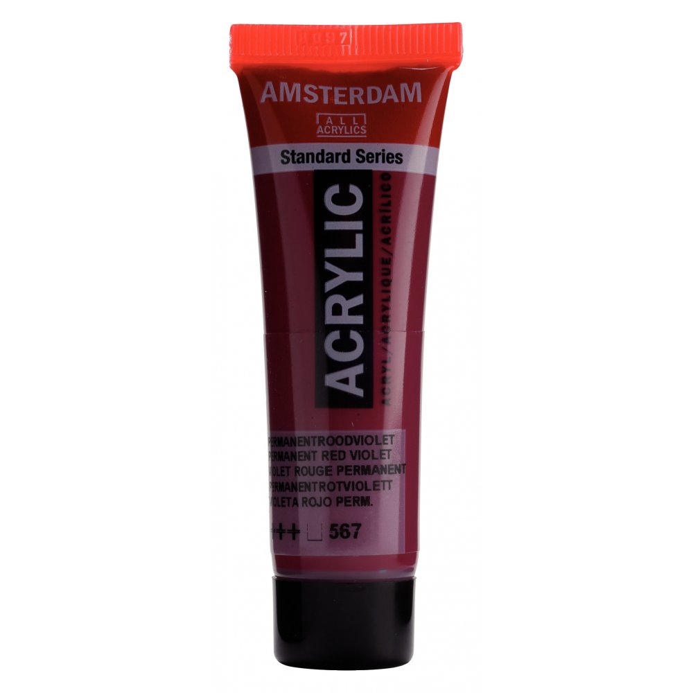 Akrylmaling Amsterdam 20 ml - Perm.Red Viol - Akrylfarver, Kunstnerfarver