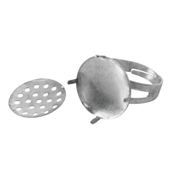 Dekorationsring i gammal silver, 16 mm Dekorationsring i gammal silver, 16 mm