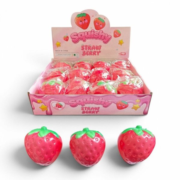 Squishy Jordgubbe - 6 cm