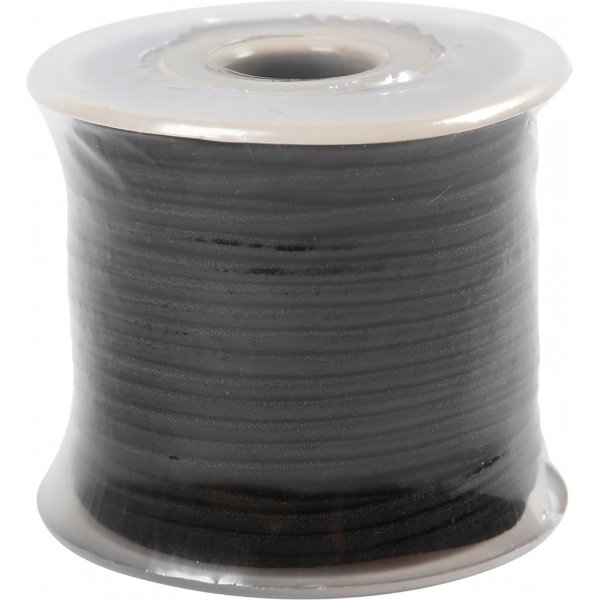 Elastiskt snöre 2 mm - svart - 25 m Elastiskt snöre 2 mm - svart - 25 m