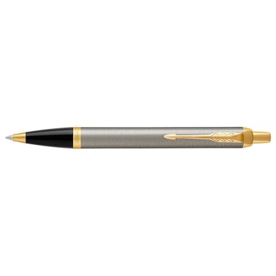 Kuglepen Parker IM - Børstet metal - Guld Trim - Kuglepenne, Penne, Penne, kridt & tusch