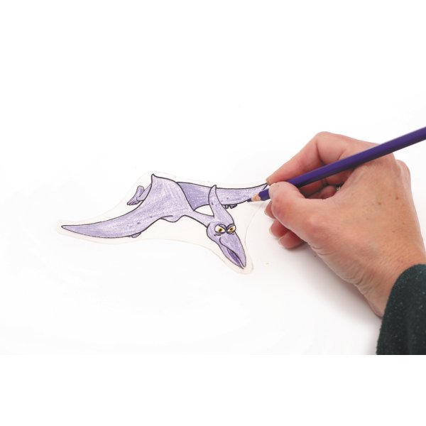 Kit f�r krympplast med dinosaurier