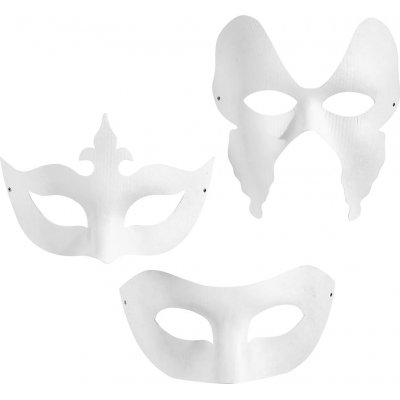 Masker - vit - 3 x 4 st