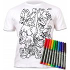 Frglgg din T-shirt - Dinosaurier - 7-8 r