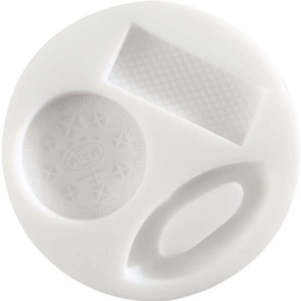 Mini silikonform för kex och våfflor, Ø 7 cm Mini silikonform för kex och våfflor, Ø 7 cm