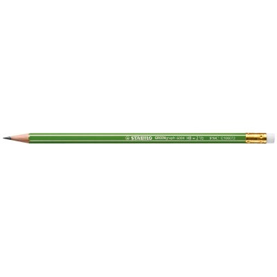 Blyertspenna GreenGraph med Radergummi 12-Pack