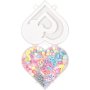 Smyckesset hj�rta med p�rlor och tr�d