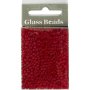 Rocaillepärlor matta frozen 3 mm Röd 25 g Rocaillepärlor matta frozen 3 mm Röd 25 g
