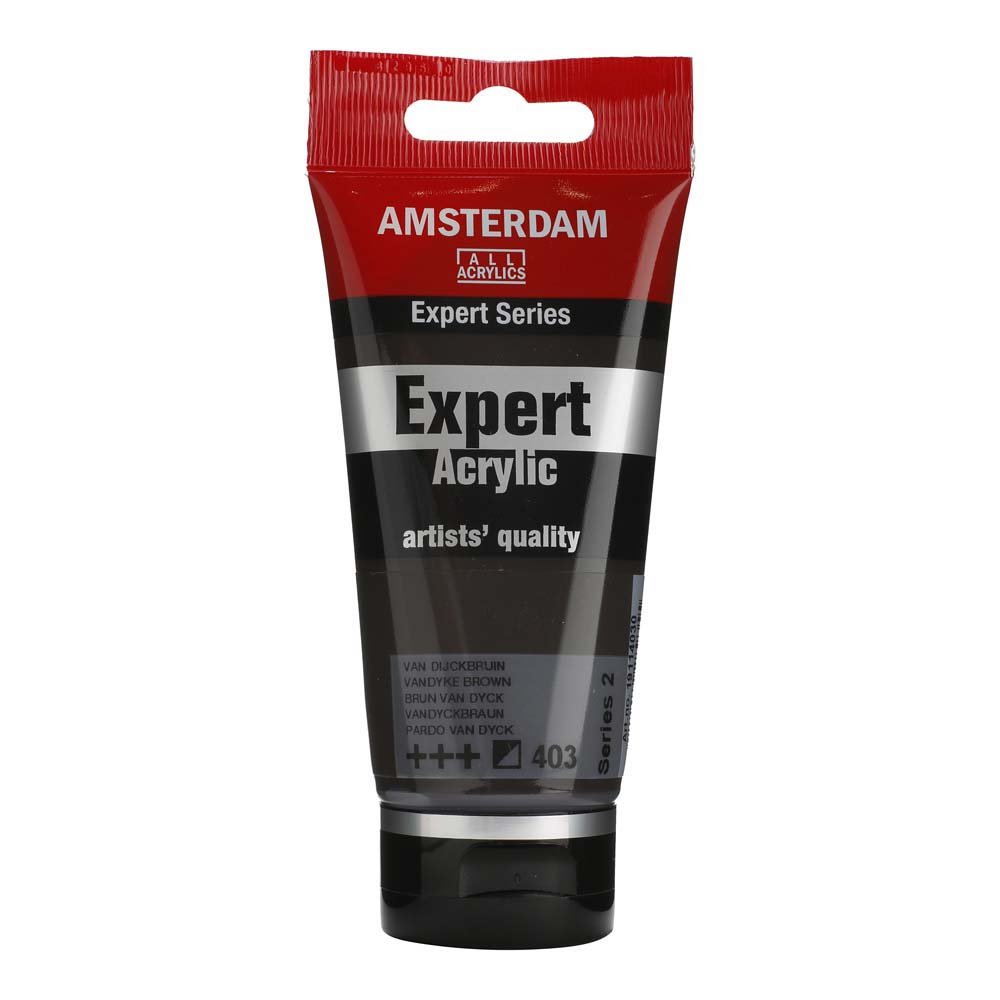 Amsterdam Acrylic Expert - 75 ml Vandyke Brown - Akrylfarver, Kunstnerfarver