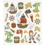 Klisterm�rker Pirater 15x16,5 cm 1 ark