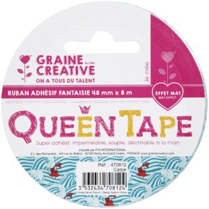 Queen tejp carp 48 mm x 8 m Queen tejp carp 48 mm x 8 m