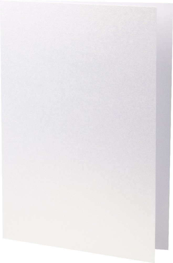 Papperix A6 Kort Dobbelt Stående - 5-pak - Perlemor - 105x148 mm (A6), Kort, Kort & kuvert, Scrapbooking, Håndværk