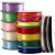 Satengbnd - sortiment - blandede farger - 15 ruller