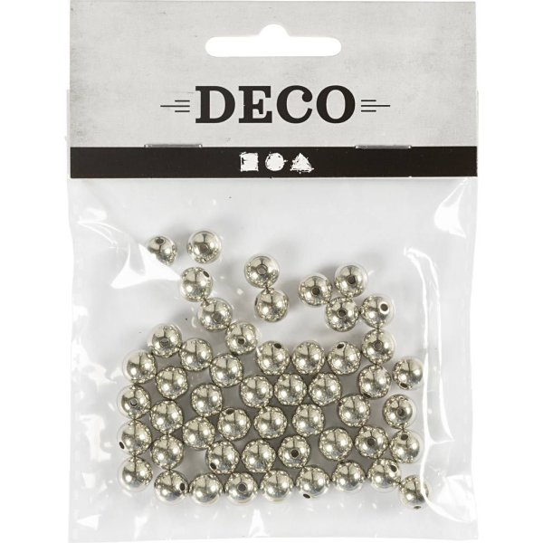Vaxpärlor 8 mm Silver 50 st Vaxpärlor 8 mm Silver 50 st