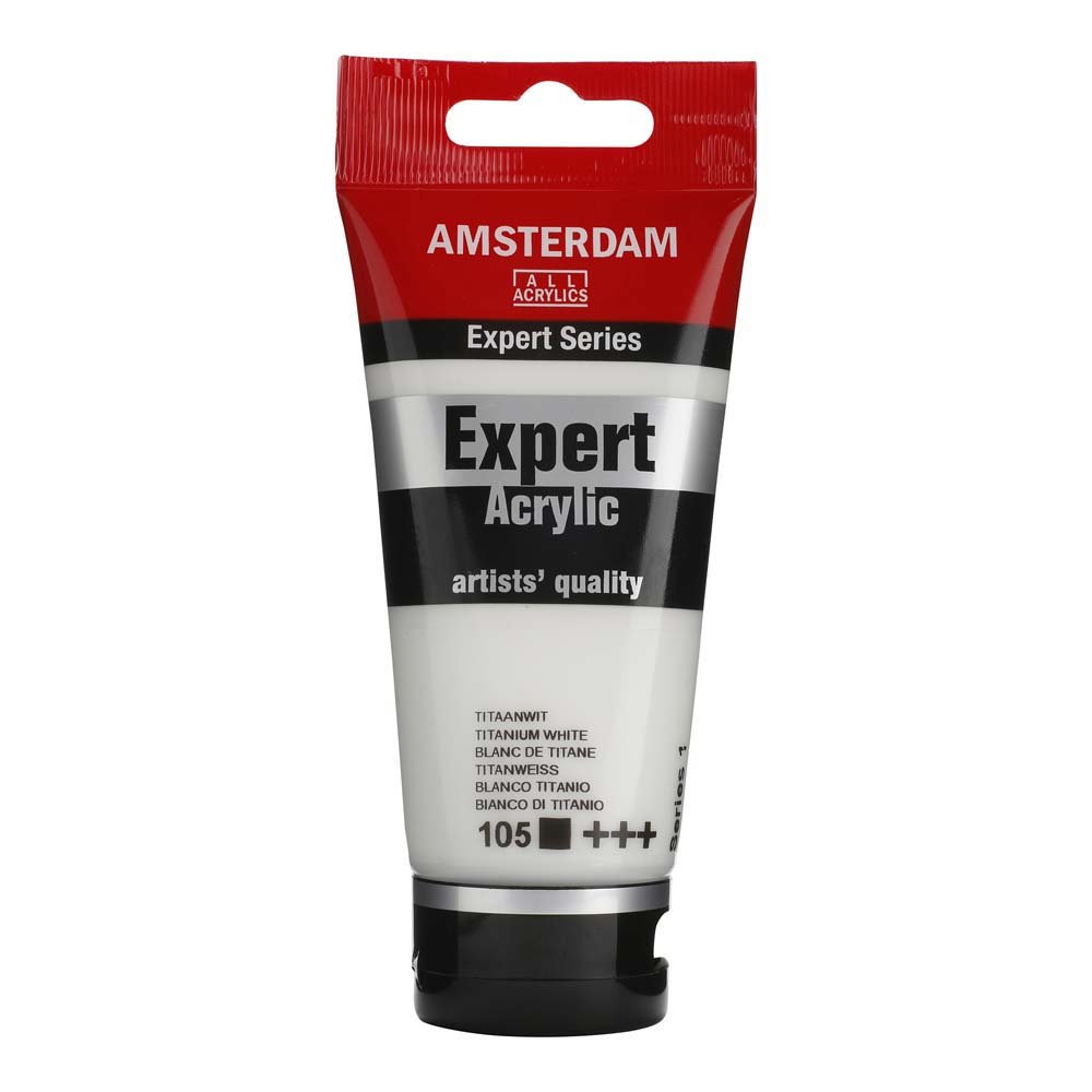 Amsterdam Acrylic Expert - 75 ml Titanium White - Akrylfarver, Kunstnerfarver