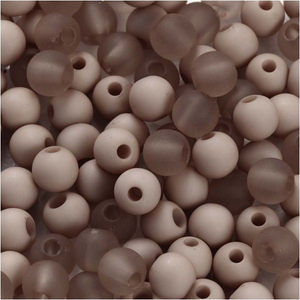 Plastpärlor - ljusgrå - 40 g Plastpärlor - ljusgrå - 40 g
