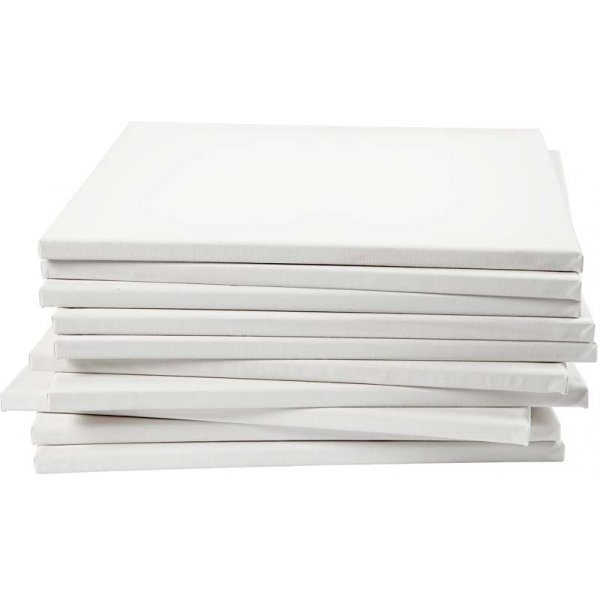 Målarduk - vit - 40 x 40 cm - 40 st Målarduk - vit - 40 x 40 cm - 40 st